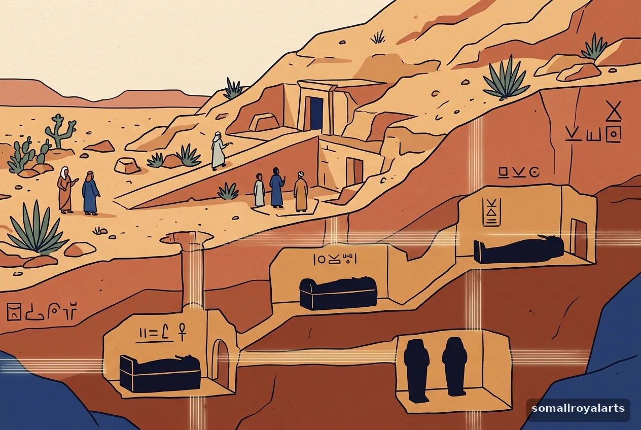 Qabri ku yaalla Masar oo daaha ka qaaday isbeddelka hababka aaska