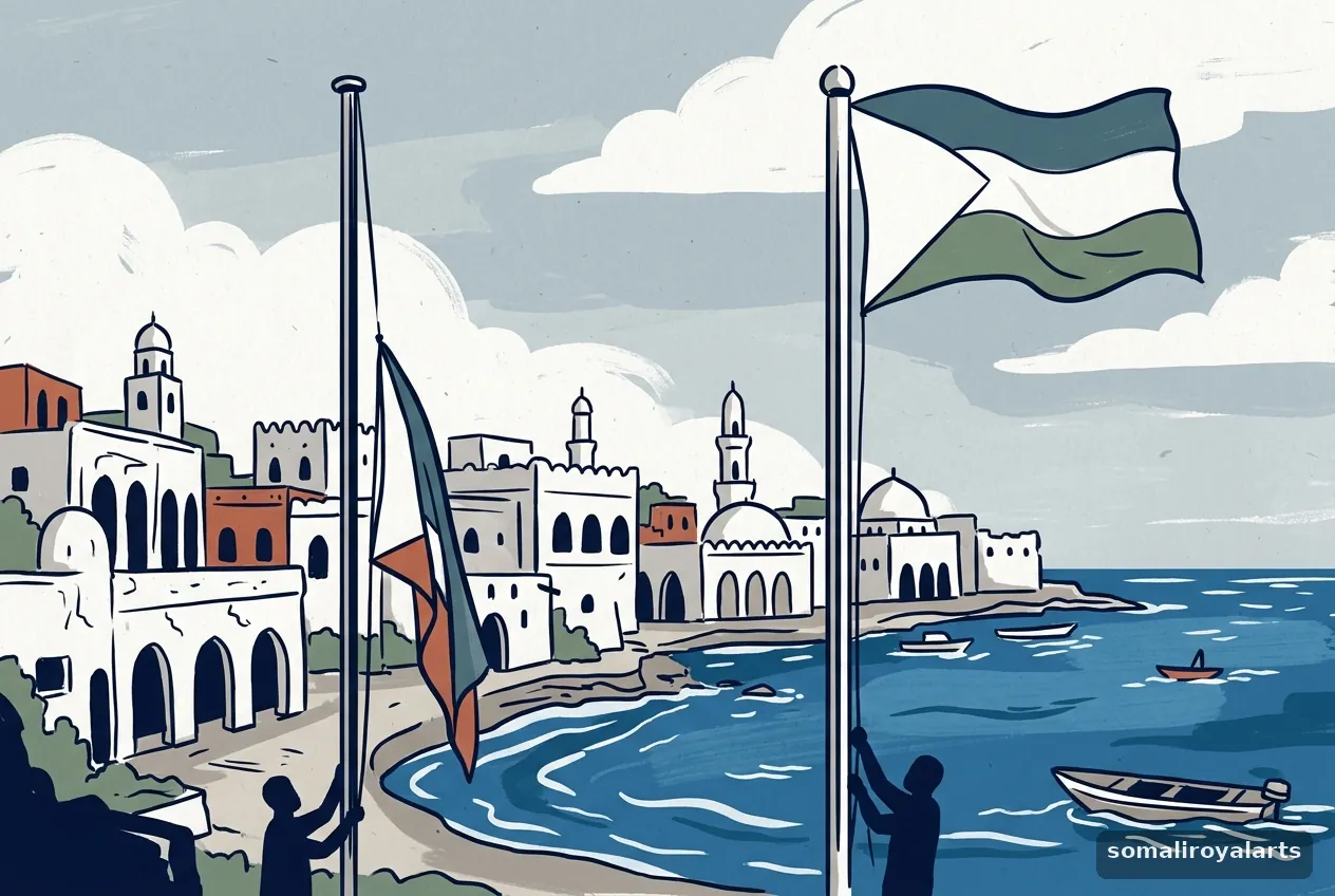 Koonfur Bari oo calanka Koonfur Galbeed ka dejisay Marka